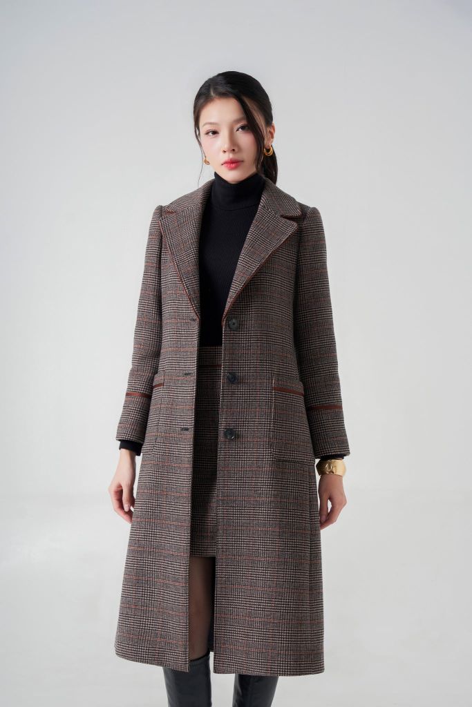 Bộ áo khoác váy nữ GrusZ mã 030224086GZBS 97BS