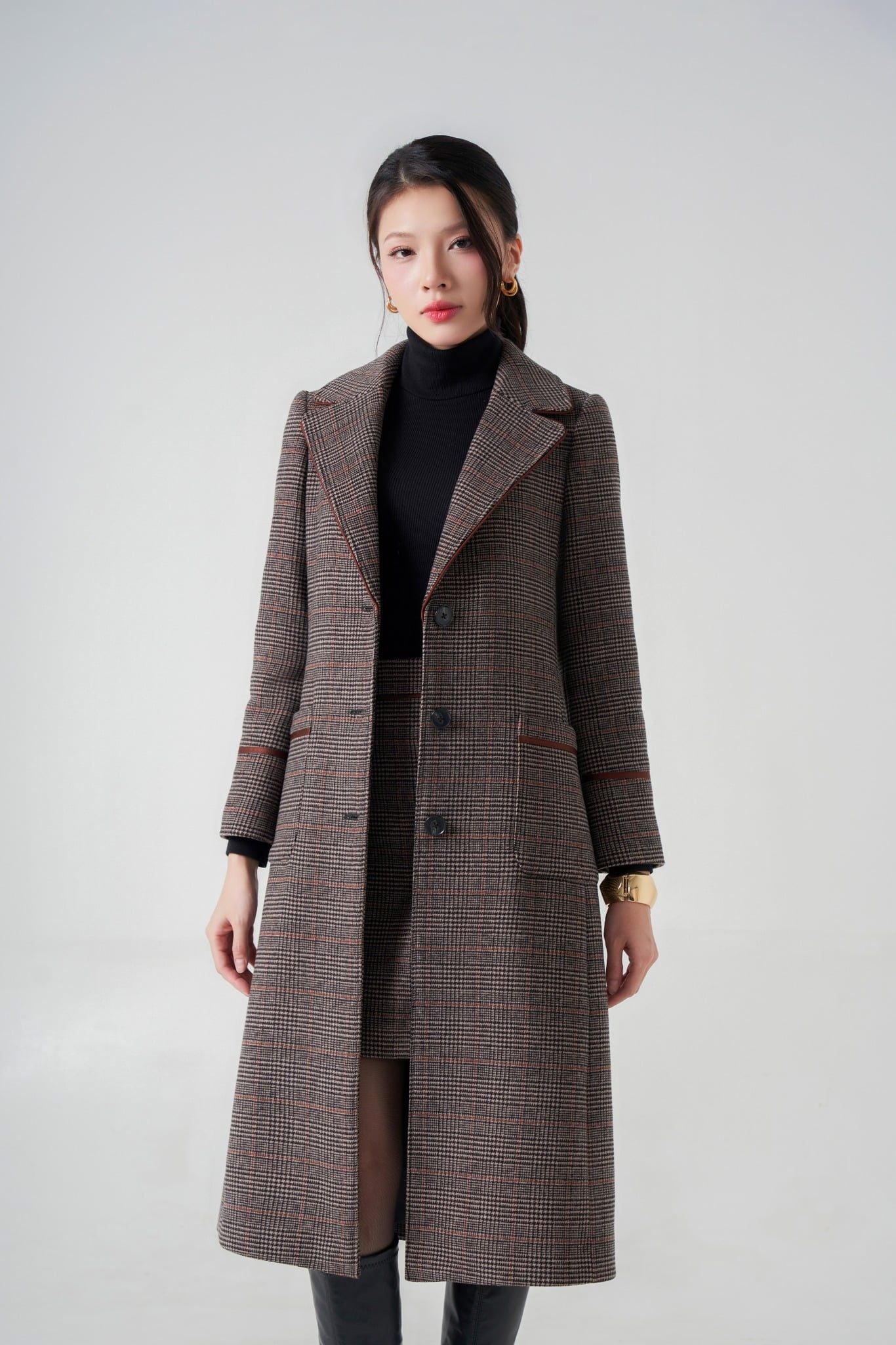 Bộ áo khoác váy nữ GrusZ mã 030224086GZBS 97BS