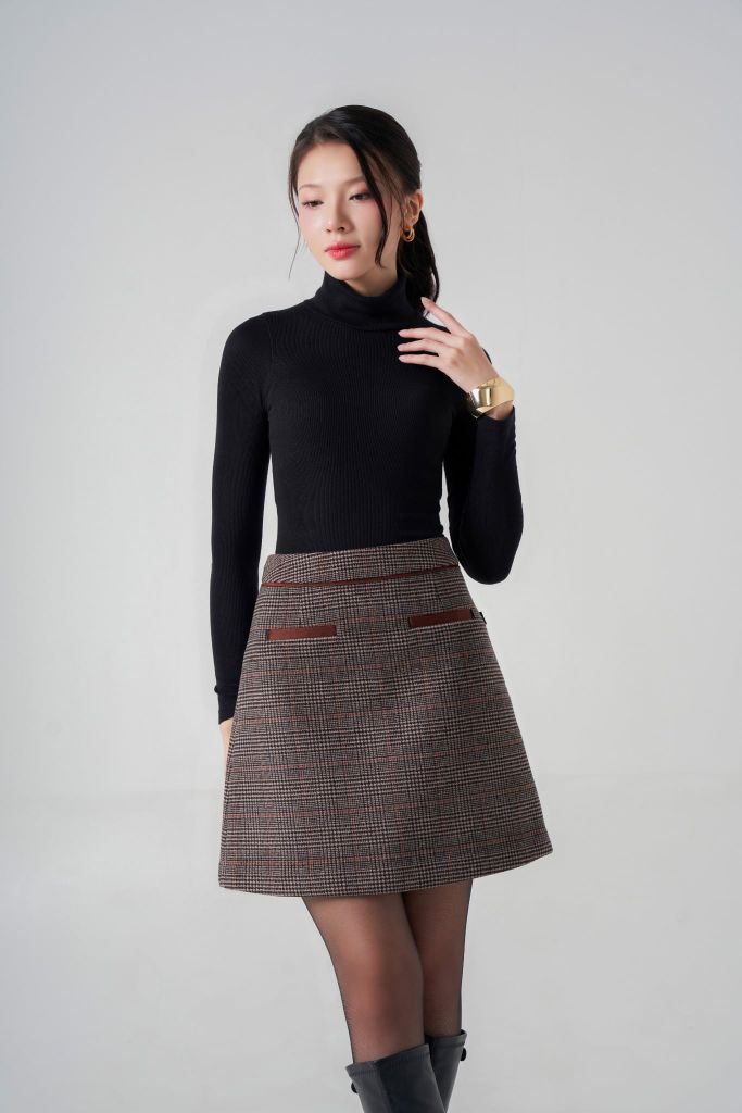 Bộ áo khoác váy nữ GrusZ mã 030224086GZBS 97BS