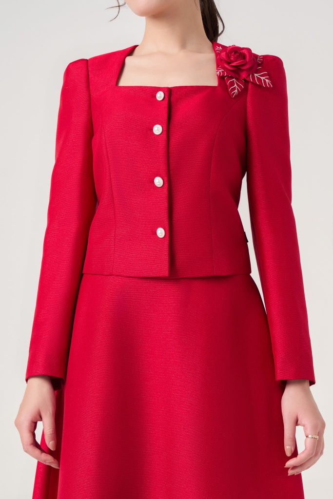 Bộ áo khoác váy nữ May 10 mã 030225017GZ VK169