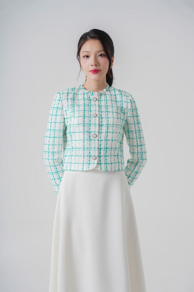 Áo khoác dạ nữ May 10 mã 030225271 1