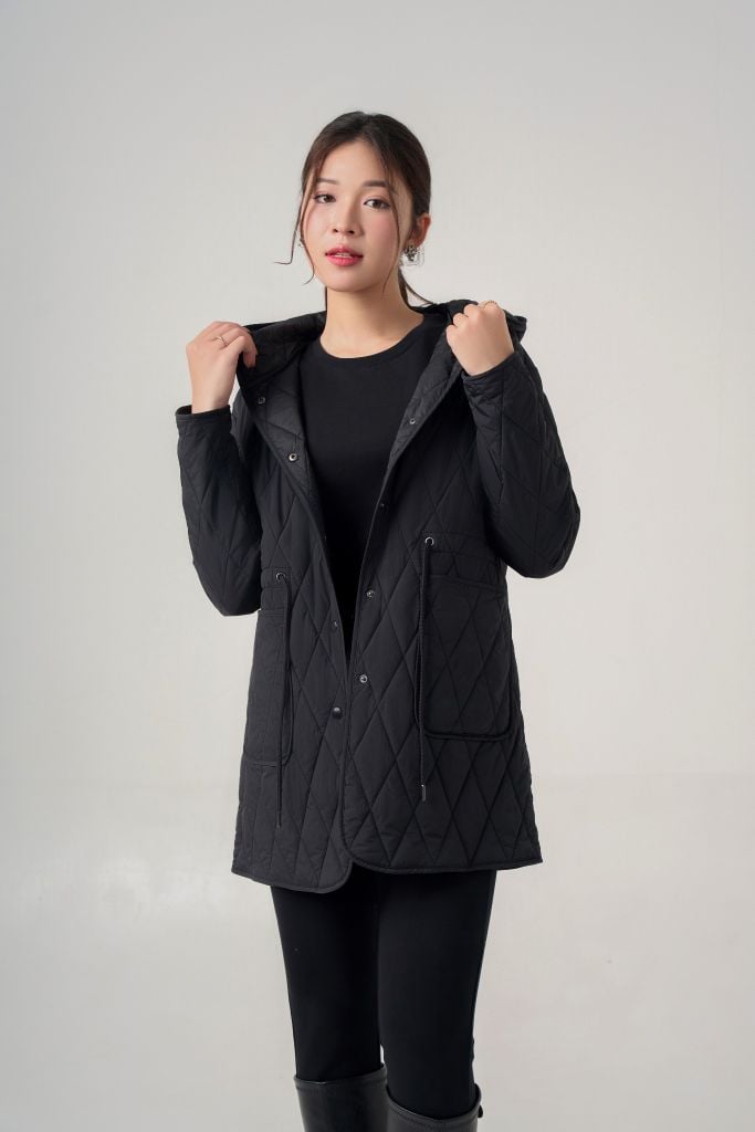 Áo khoác bông nữ May 10 mã 030225305LGG BLACK