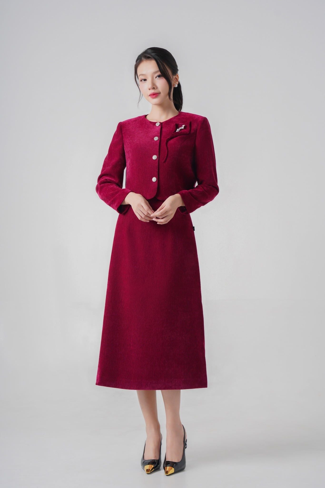 Bộ váy áo nữ GrusZ mã 030226026GZ VK369