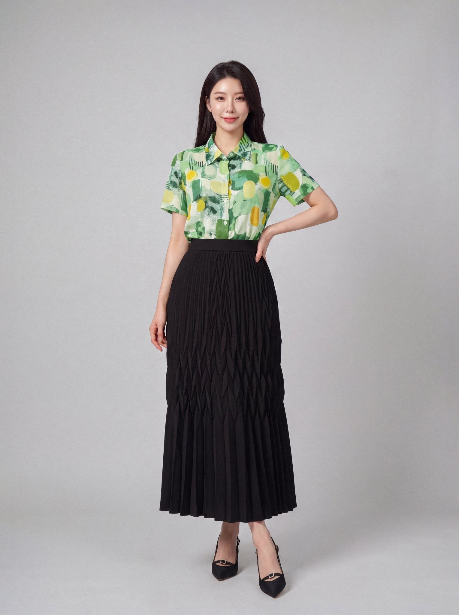 Chân váy nữ GrusZ mã 050225107GZ NT018