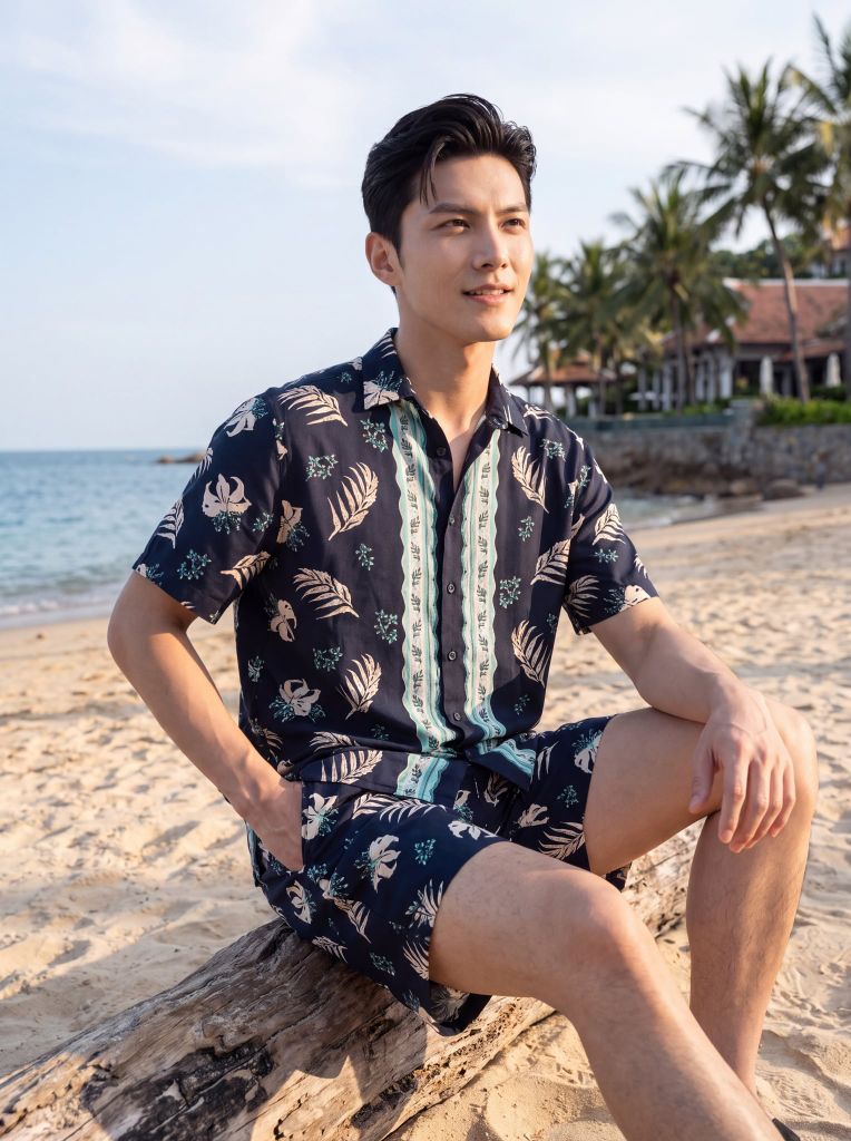 Bộ quần áo lanh May 10 mã 060126245ON 1