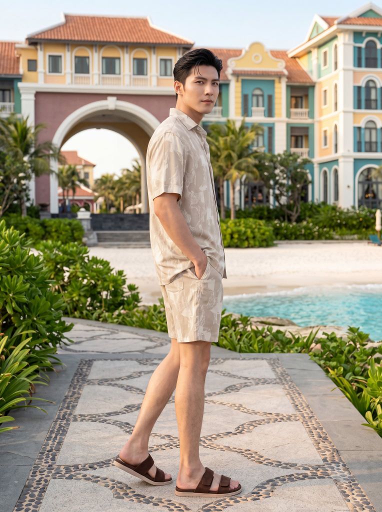 Bộ quần áo lanh May 10 mã 060126245ON 2