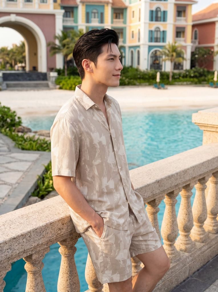 Bộ quần áo lanh May 10 mã 060126245ON 2