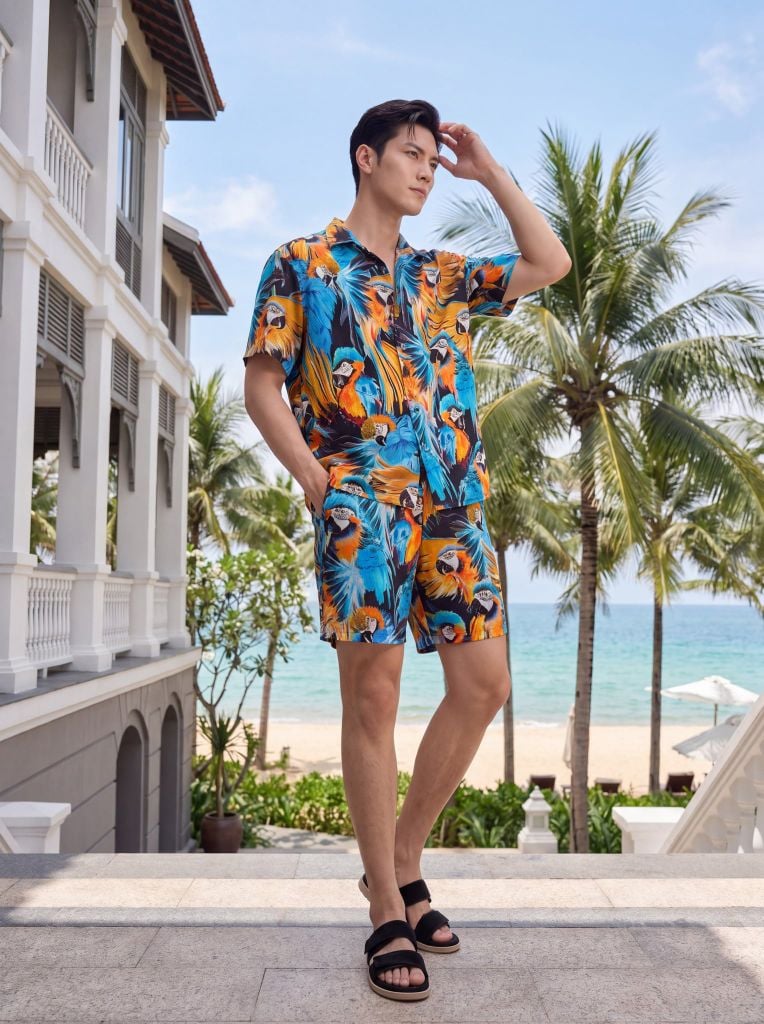 Bộ quần áo lanh May 10 mã 060126245ON 7