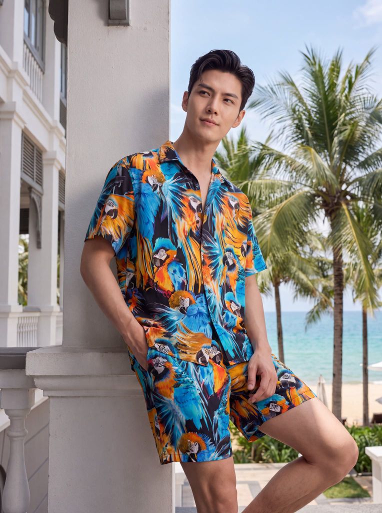 Bộ quần áo lanh May 10 mã 060126245ON 7