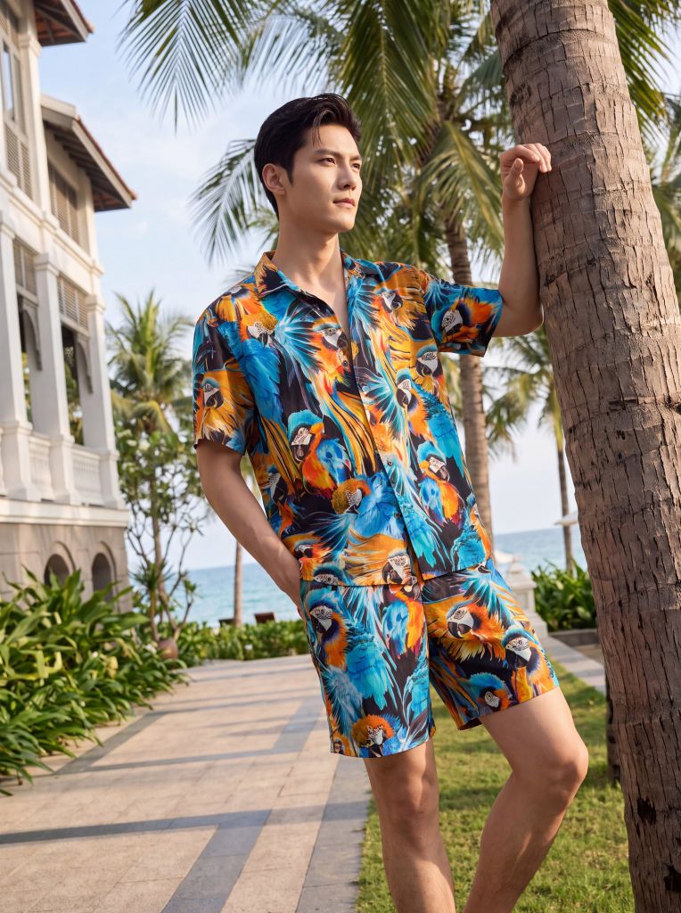 Bộ quần áo lanh May 10 mã 060126245ON 7