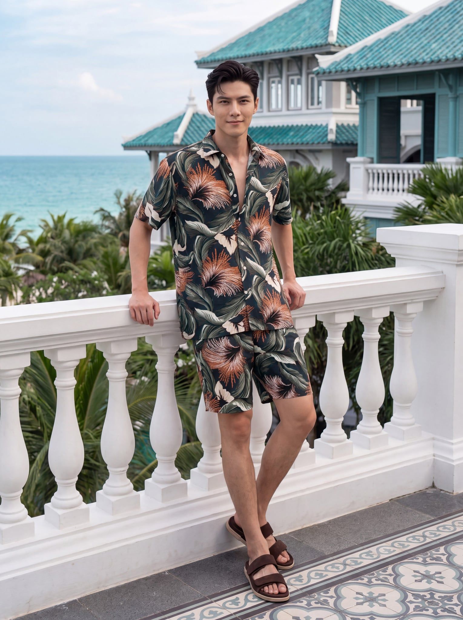 Bộ quần áo lanh May 10 mã 060126245ON 8