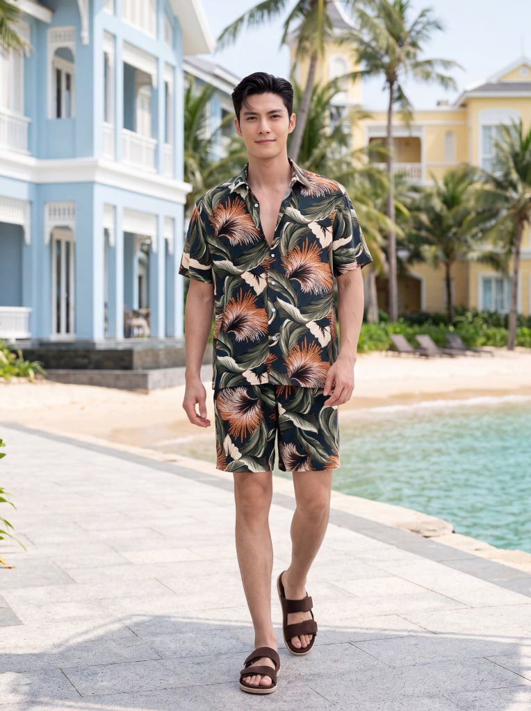 Bộ quần áo lanh May 10 mã 060126245ON 8