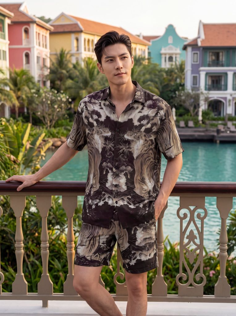 Bộ quần áo lanh May 10 mã 060126245ON 9
