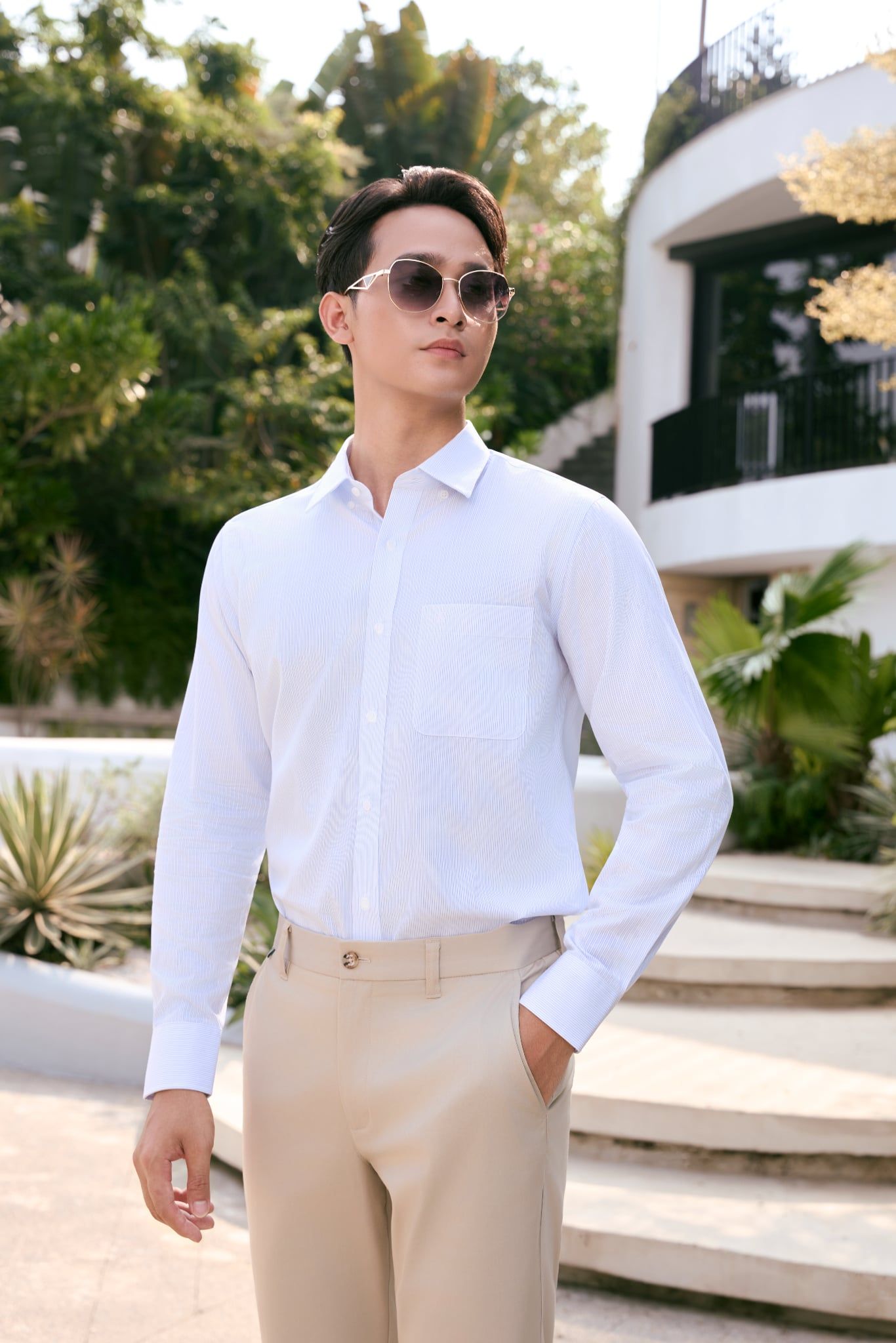 Sơ mi nam dài tay GrusZ form RegularFit mã 010124067GZĐT AD173
