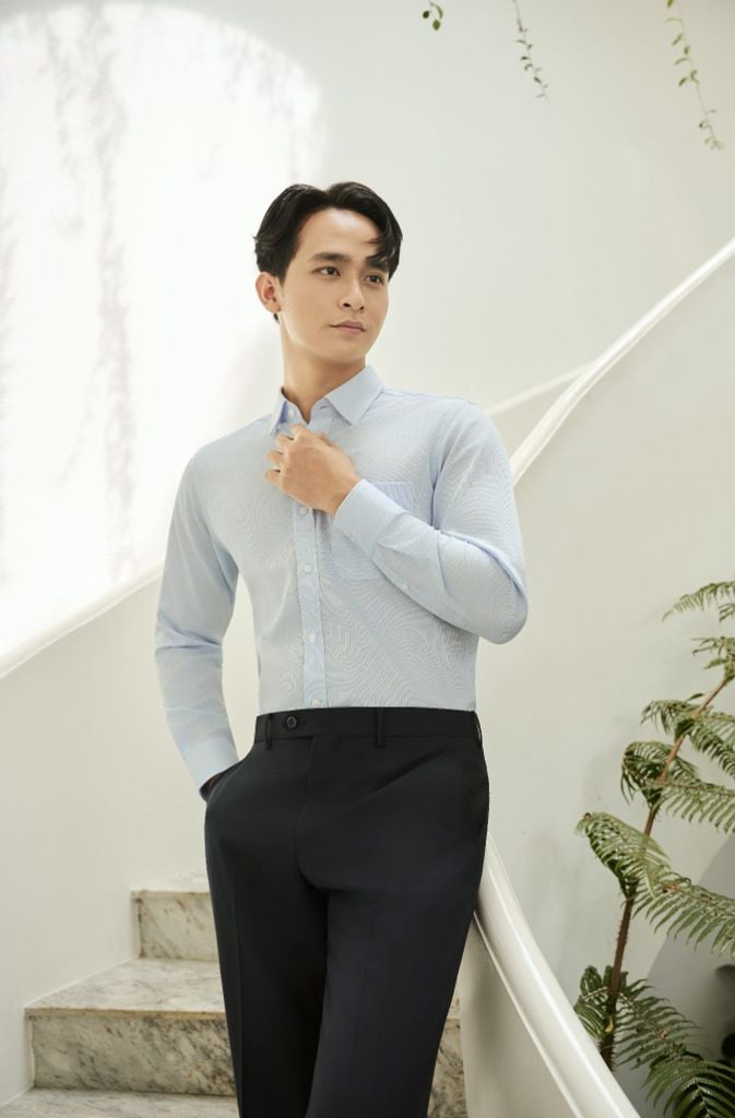 Sơ mi nam dài tay GrusZ form RegularFit mã 010125054GZ AD183