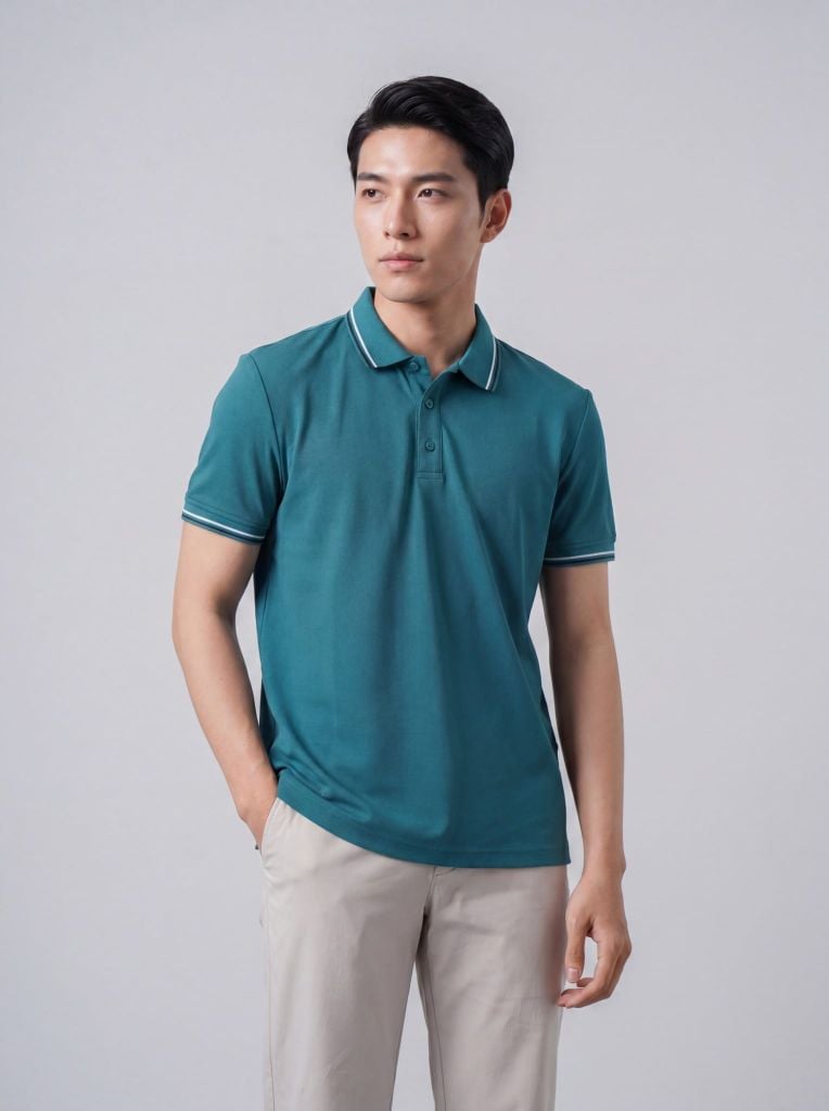 Áo phông nam cộc tay May 10 mã 140125119FL BlueCoral