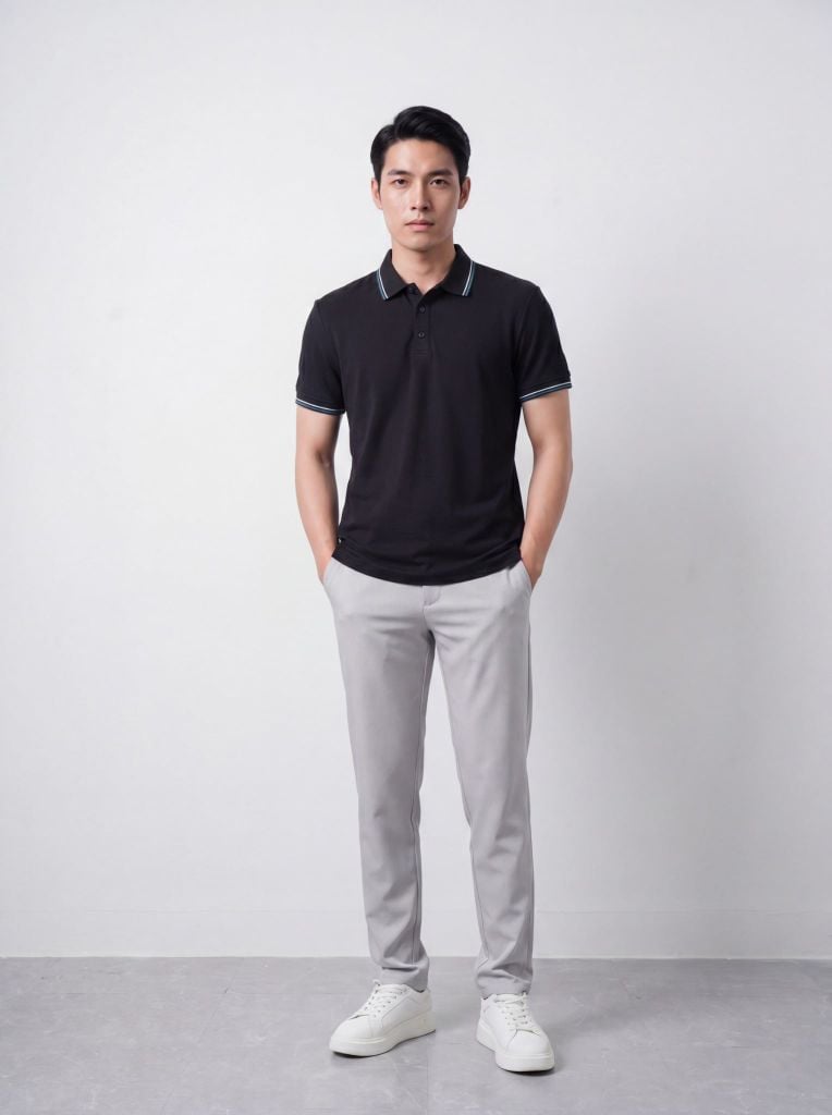 Áo phông nam cộc tay May 10 mã 140125119FL Caviar