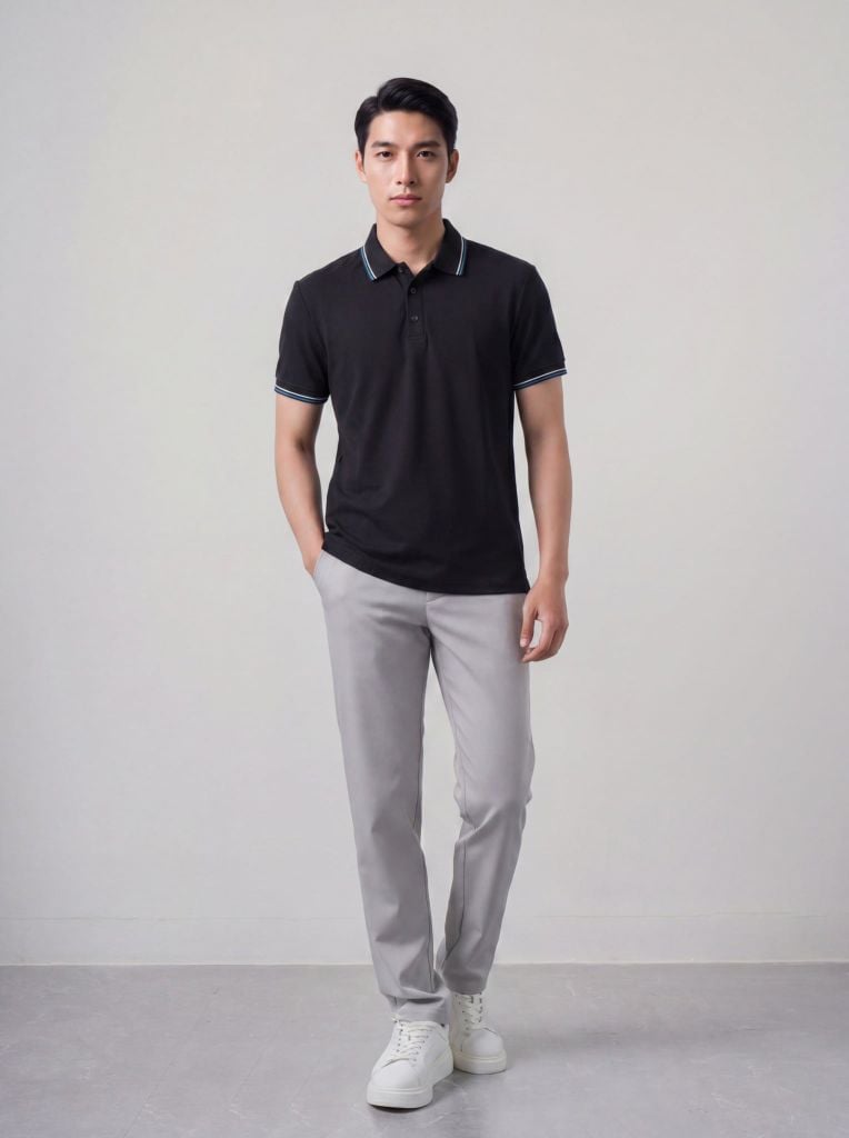 Áo phông nam cộc tay May 10 mã 140125119FL Caviar