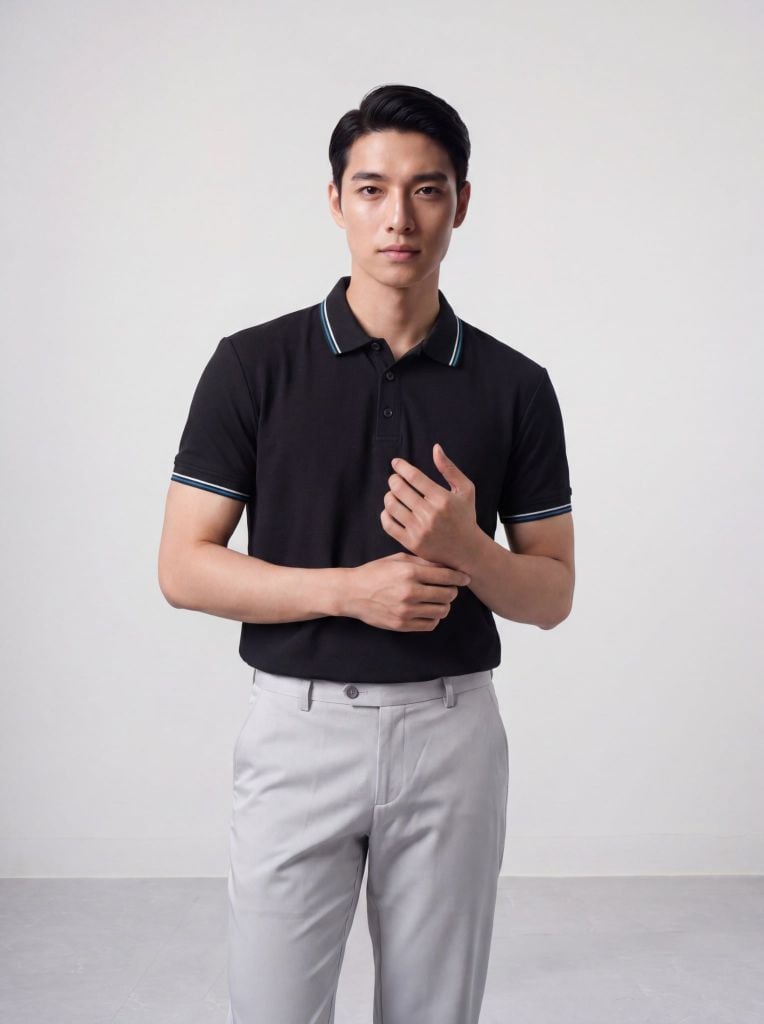 Áo phông nam cộc tay May 10 mã 140125119FL Caviar