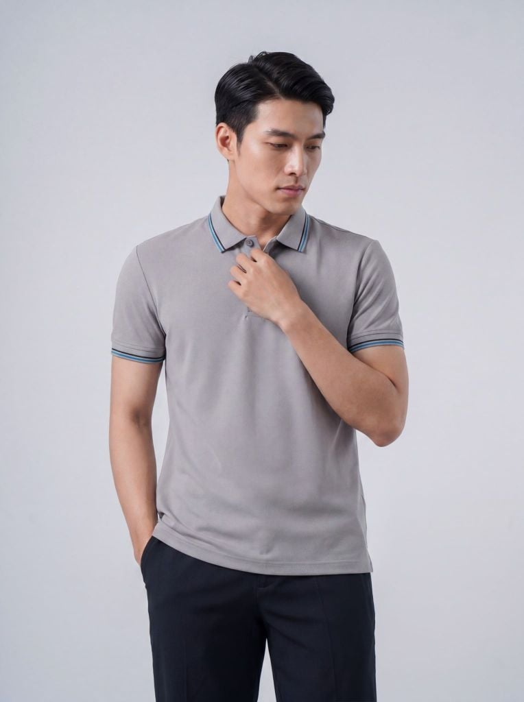 Áo phông nam cộc tay May 10 mã 140125119FL GREY