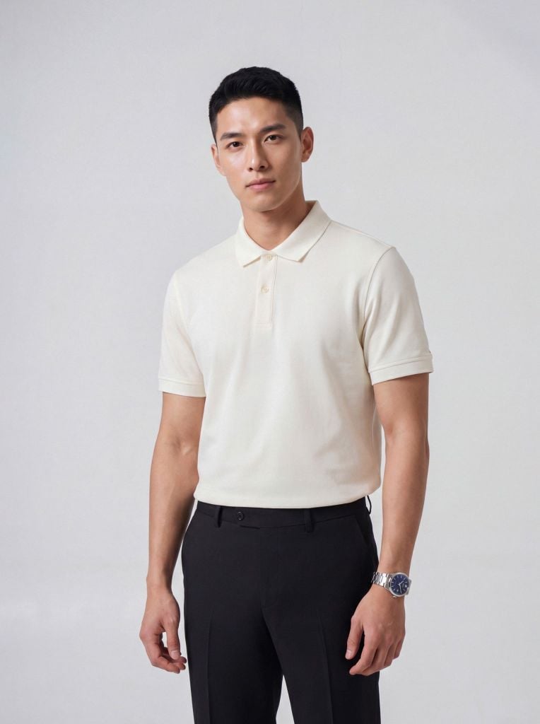 Áo phông nam cộc tay May 10 mã 140126006LV Trắng