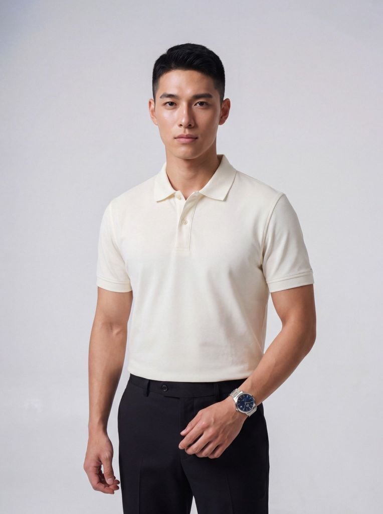 Áo phông nam cộc tay May 10 mã 140126006LV Trắng