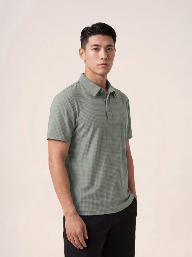 Áo phông nam cộc tay GrusZ mã 140126017GZTĐ APVG03