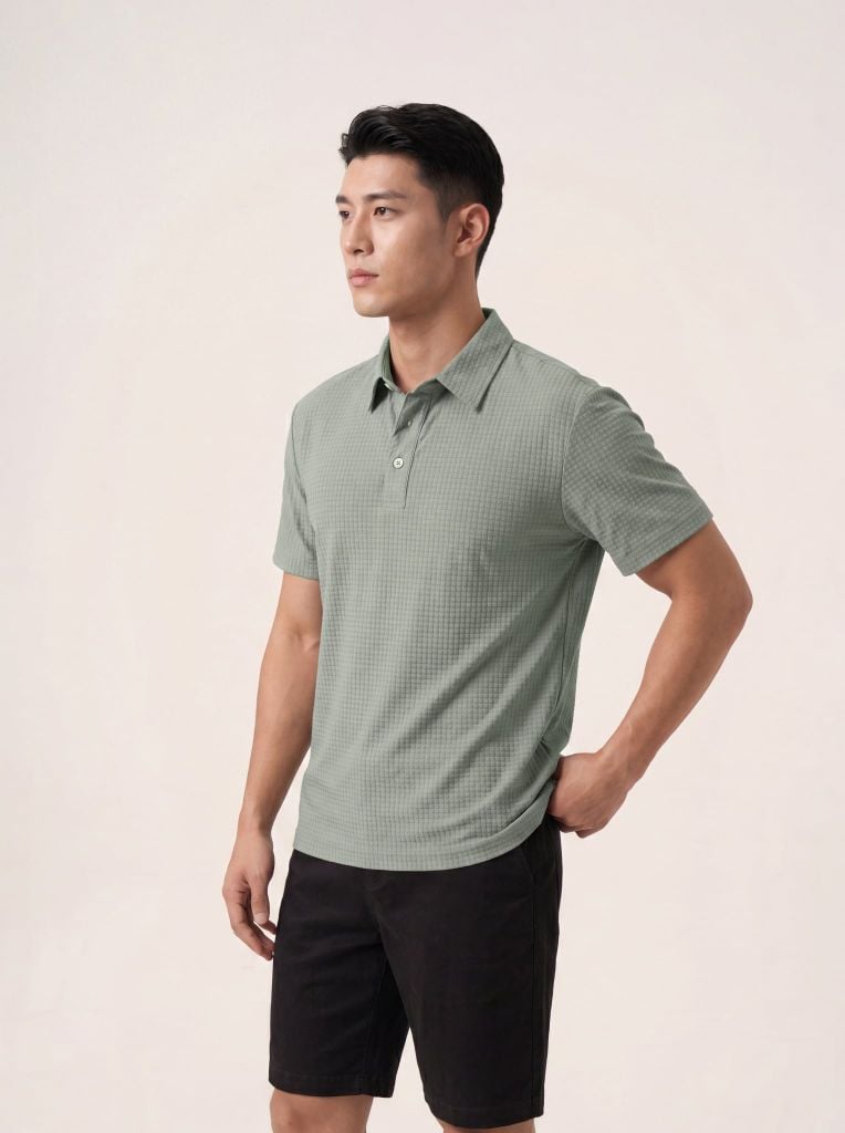 Áo phông nam cộc tay GrusZ mã 140126017GZTĐ APVG03