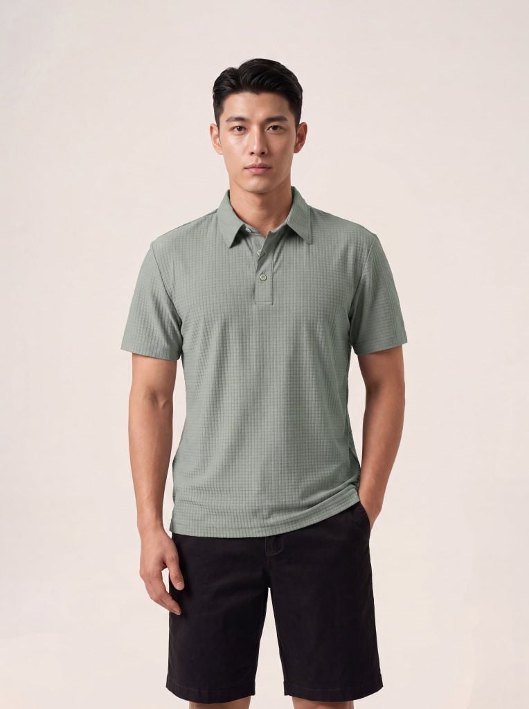 Áo phông nam cộc tay GrusZ mã 140126017GZTĐ APVG03