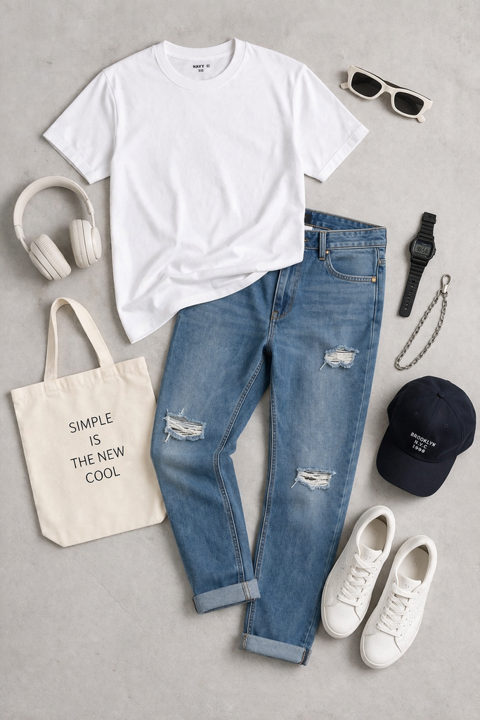 Áo T-SHIRT nam cộc tay May 10 mã 140126070LV Trắng