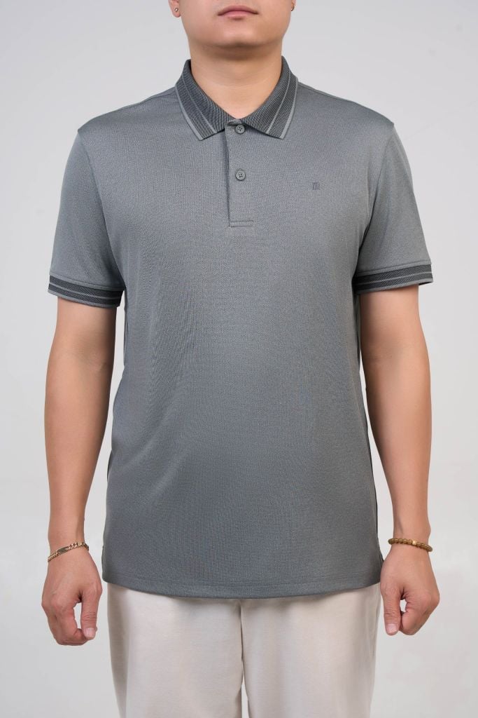 Áo phông nam cộc tay May 10 form Regular mã 140126089FL DK.GREY
