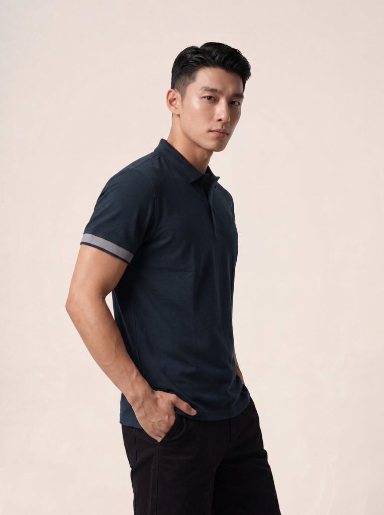 Áo phông nam cộc tay May 10 mã 140126091LV Tím than
