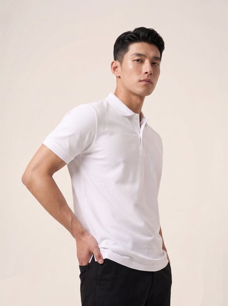 Áo phông nam cộc tay May 10 mã 140126091LV Trắng