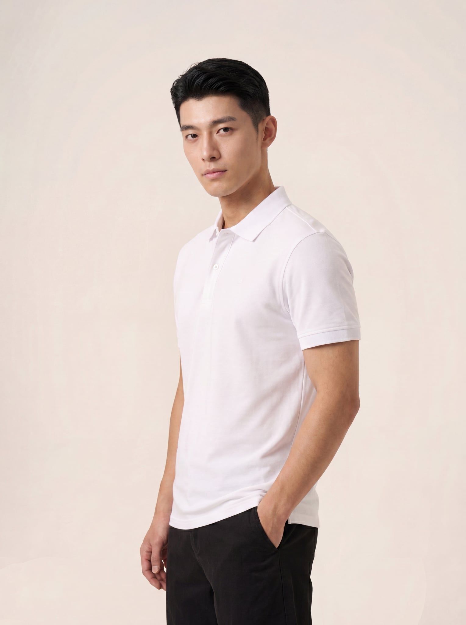 Áo phông nam cộc tay May 10 mã 140126091LV Trắng
