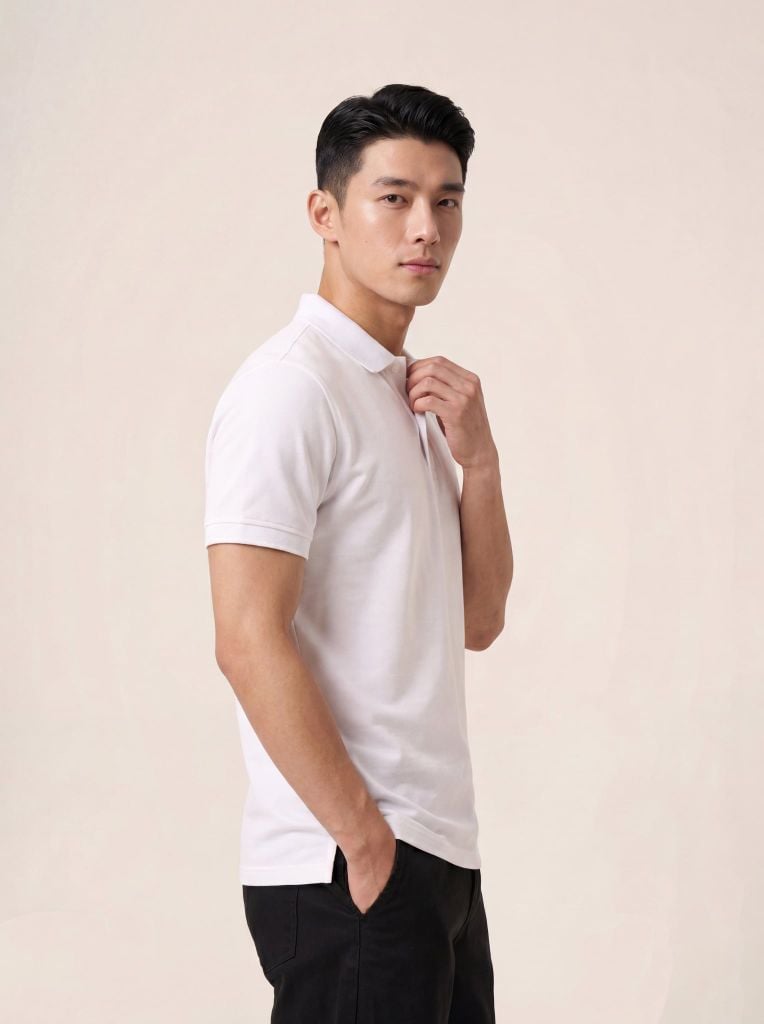 Áo phông nam cộc tay May 10 mã 140126091LV Trắng