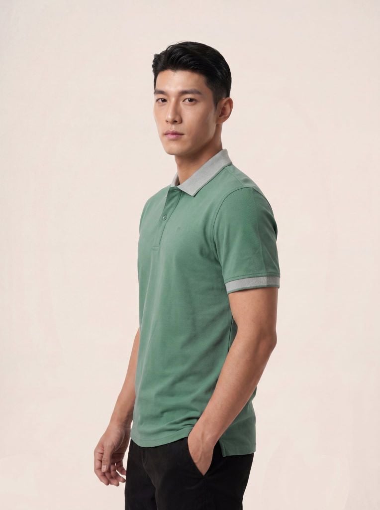 Áo phông nam cộc tay May 10 mã 140126091LV Xanh ngọc