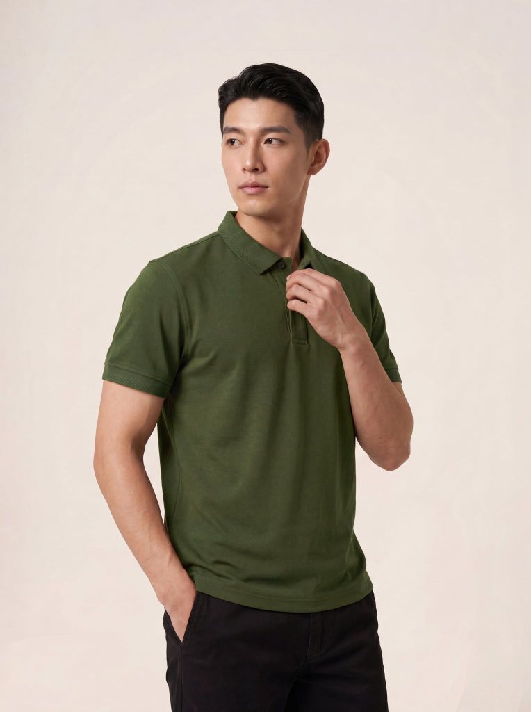 Áo phông nam cộc tay May 10 mã 140126092LV Rêu