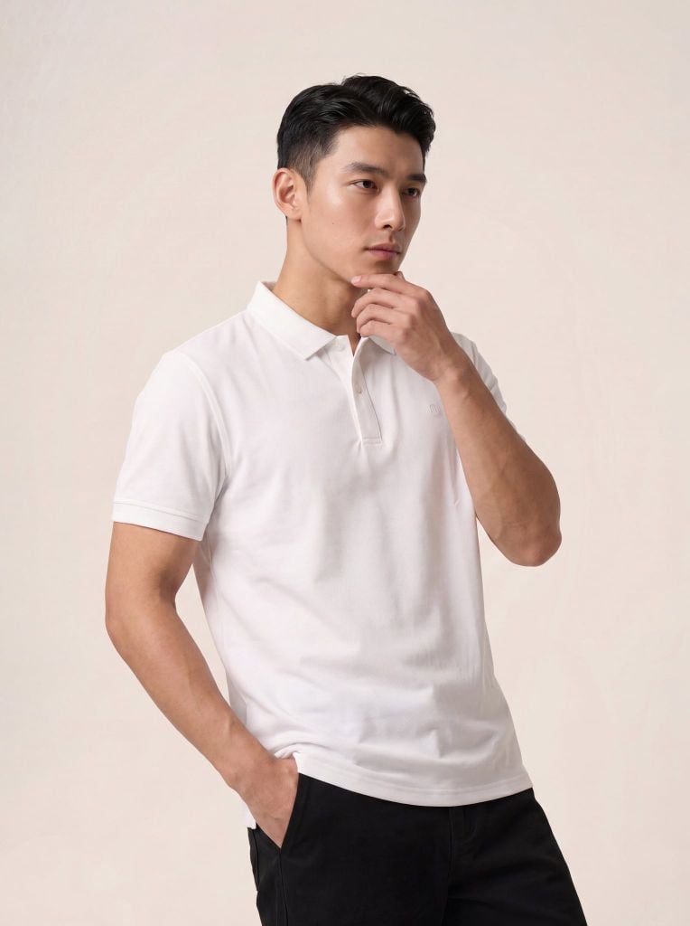 Áo phông nam cộc tay May 10 mã 140126092LV Trắng