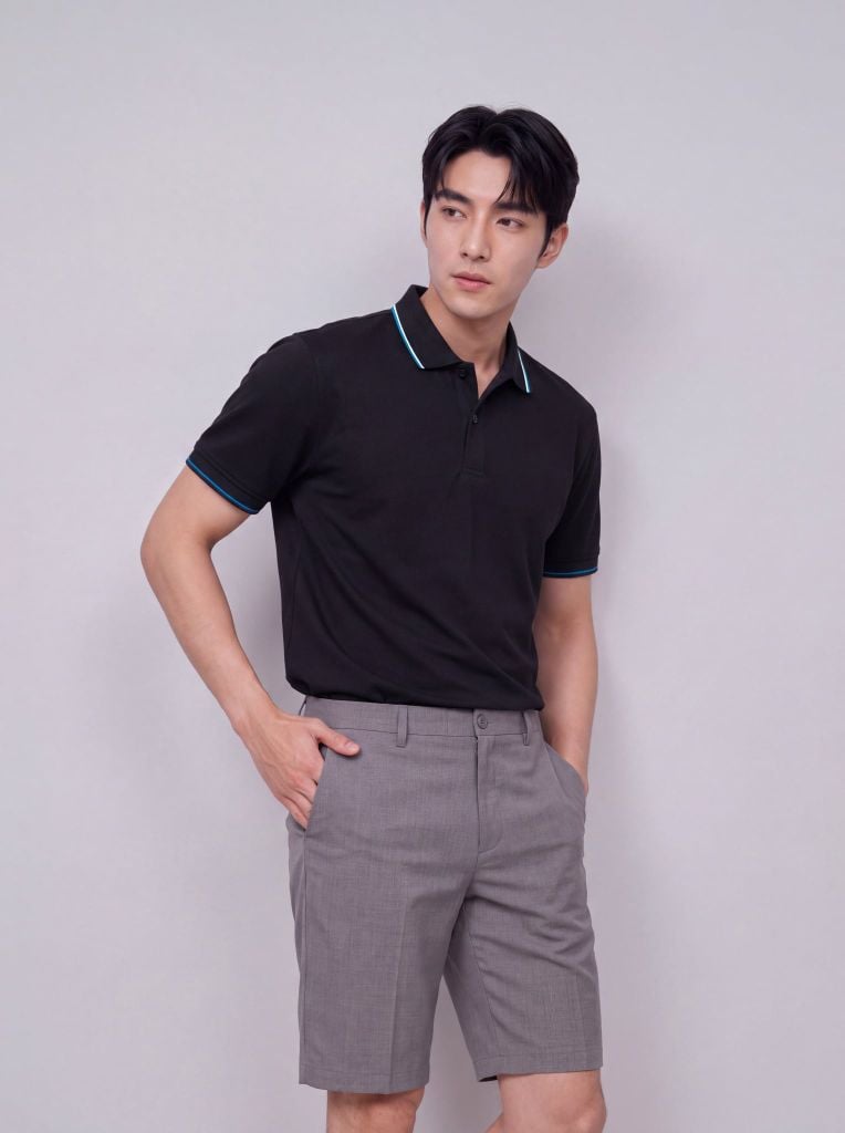Áo phông nam cộc tay May 10 mã 140126215LV ĐEN