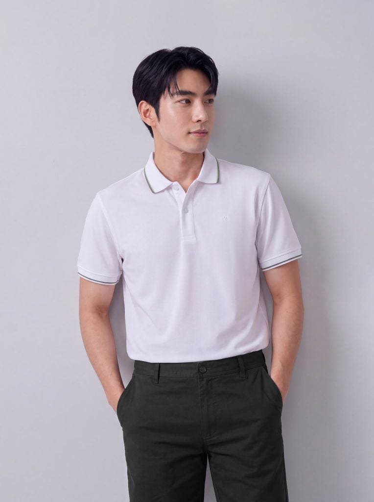 Áo phông nam cộc tay May 10 mã 140126215LV Trắng