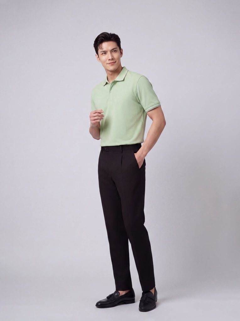 Áo phông nam cộc tay May 10 mã 140126215LV Xanh mint