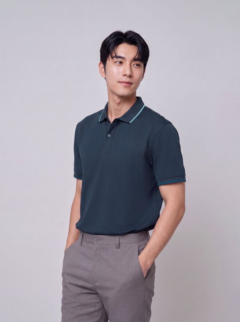 Áo phông nam cộc tay May 10 mã 140126215LV Xanh Navy