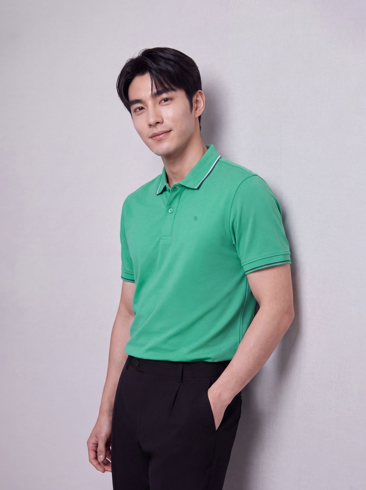 Áo phông nam cộc tay May 10 mã 140126215LV Xanh ngọc
