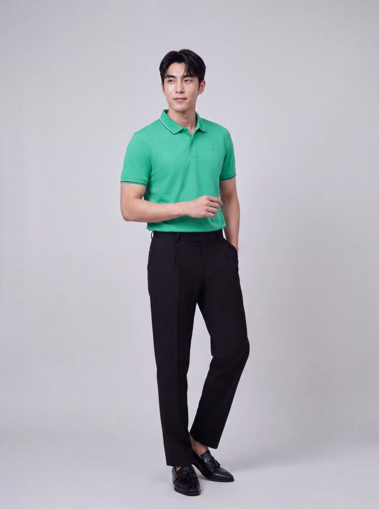 Áo phông nam cộc tay May 10 mã 140126215LV Xanh ngọc