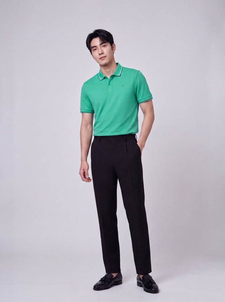 Áo phông nam cộc tay May 10 mã 140126215LV Xanh ngọc