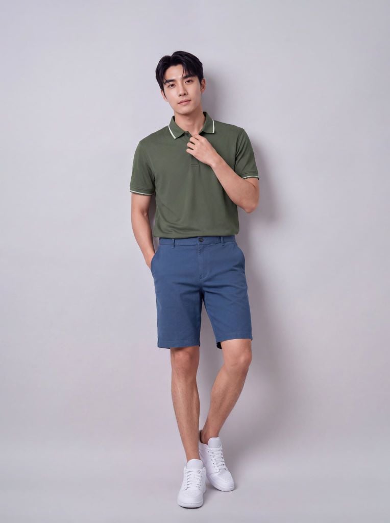Áo phông nam cộc tay May 10 mã 140126215LV Xanh Olive