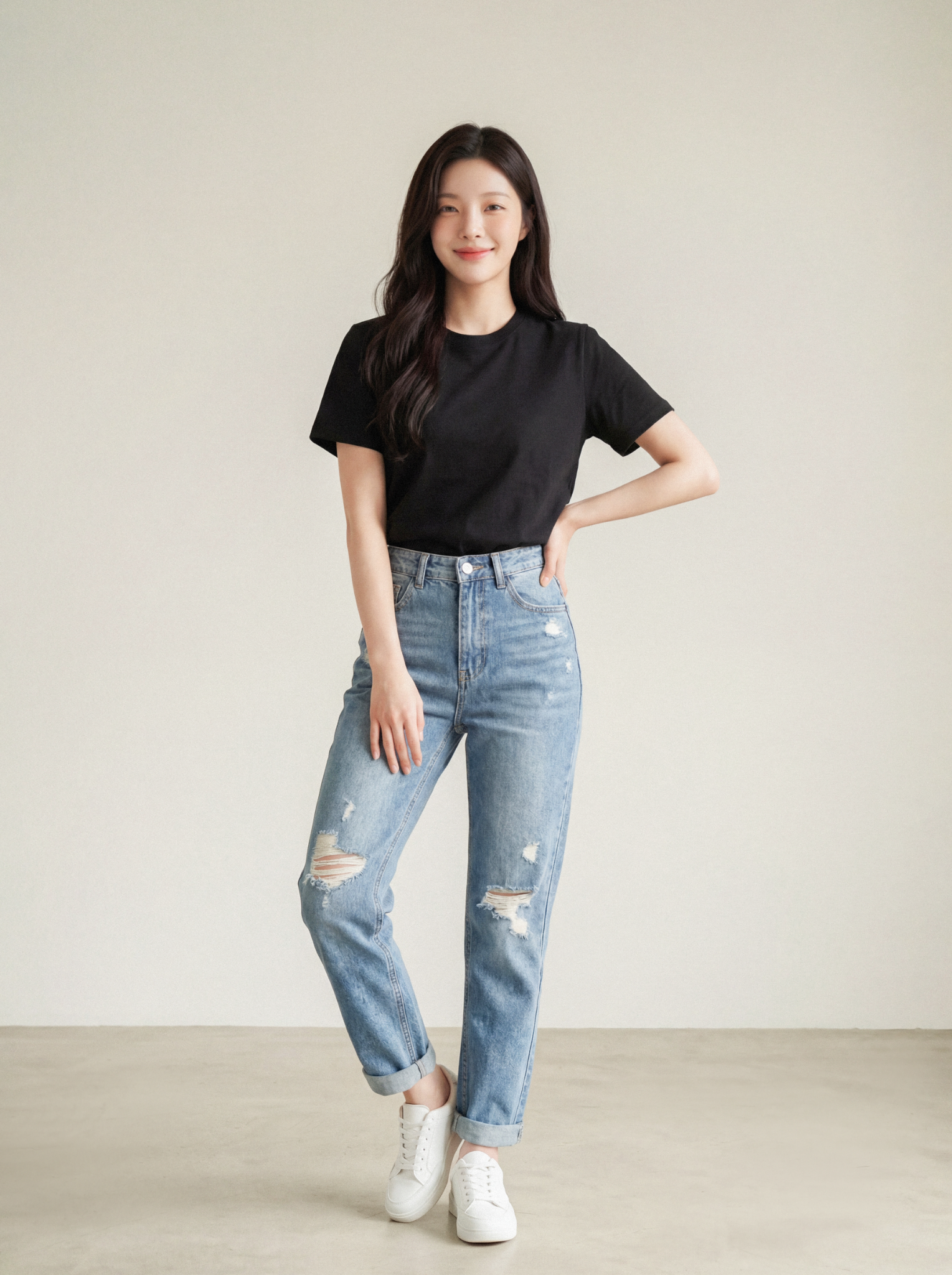 Áo T-Shirt nữ May 10 mã 140226069LV ĐEN