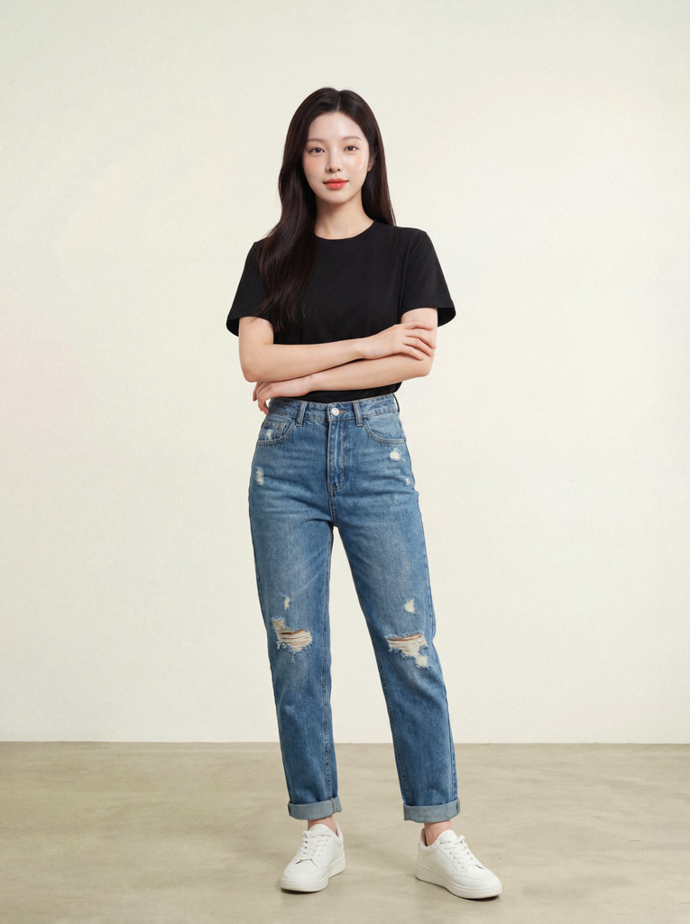 Áo T-Shirt nữ May 10 mã 140226069LV ĐEN