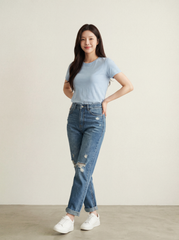 Áo T-Shirt nữ May 10 mã 140226069LV Xanh mint