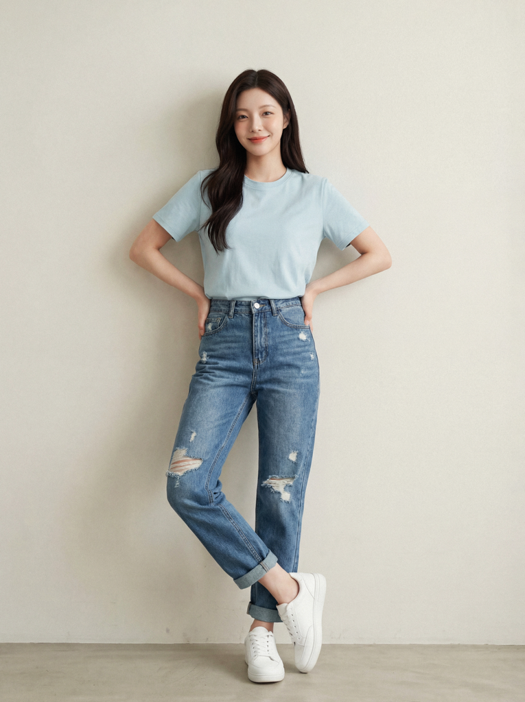 Áo T-Shirt nữ May 10 mã 140226069LV Xanh mint